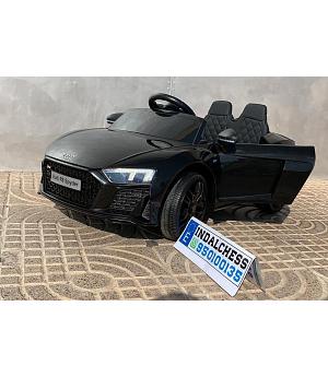 VENTA AUDI R8 MEDIUMPLUS SPYDER 12V NEGRO, FULL OPTION, GRAN BATERÍA 12V Y 9AH (MAS DURADERA) - R5088NPLUS